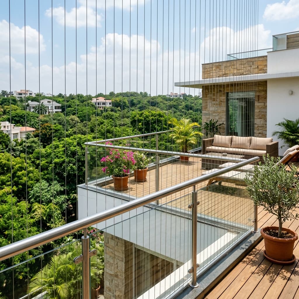 Rooftop Terrace Safety Enclosure