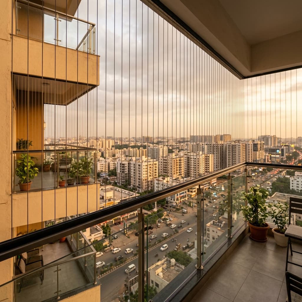 High-Rise Balcony Safety Grills