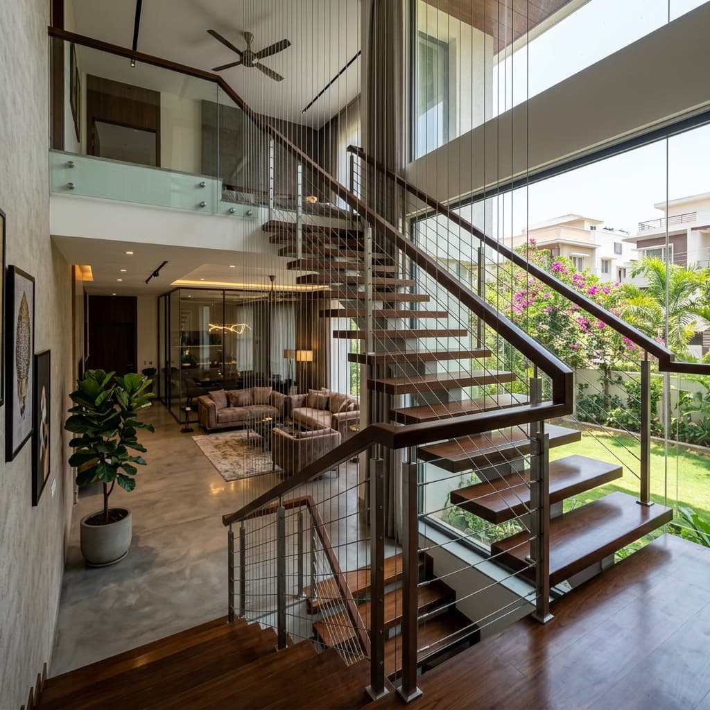 Interior Staircase Safety Railing